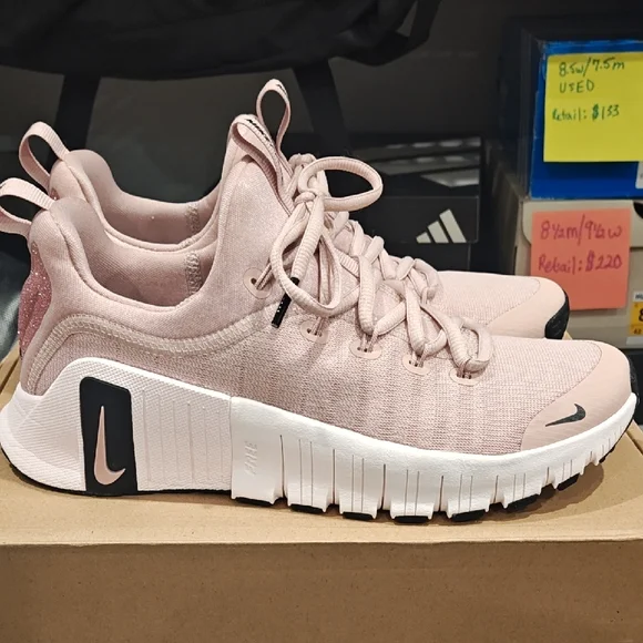 Nike Free Metcon 6 Premium 'Pink Oxford Light Soft Pink Black' - Picture 2 of 7